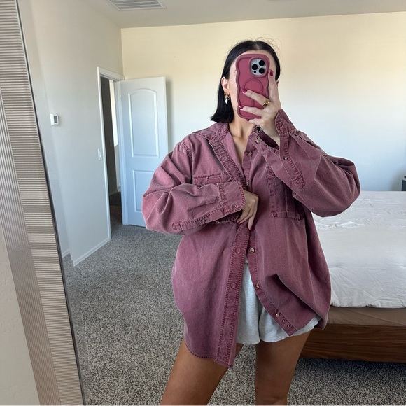 Red vintage button down shirt - Picture 1 of 4